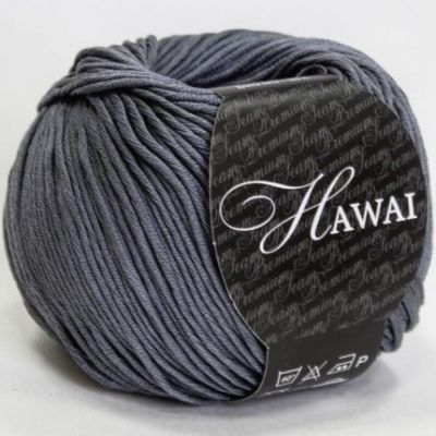 SEAM HAWAI 317  темно-серый 100% мерсеризованный хлопок; 120м/50г